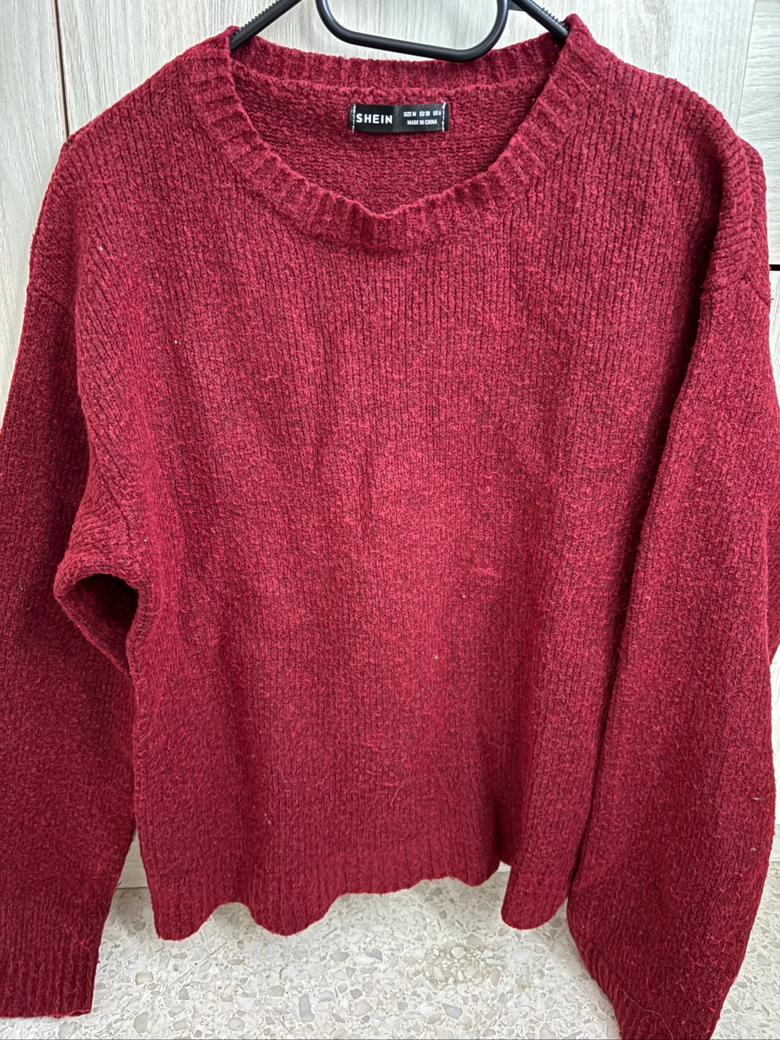 Pull femme bordeaux taille M